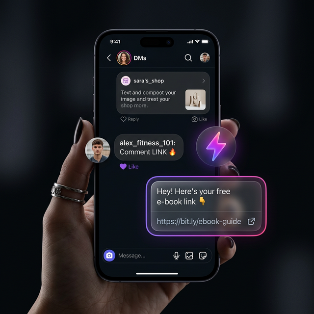 AutoDM in action on Instagram